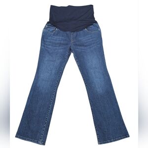 Maternity Boot cut Jeans Dark Wash Fully Belly Panel Liz Lange For Target Sz 16